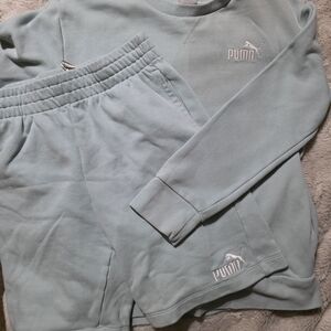 PUMA Kids Light Blue Sweatpants & Joggers Set